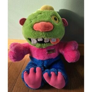 SOLD 1986 Zugly Cyclops Plush 17" Hug A Monster  Marchon Rare 80s Monster Toy
